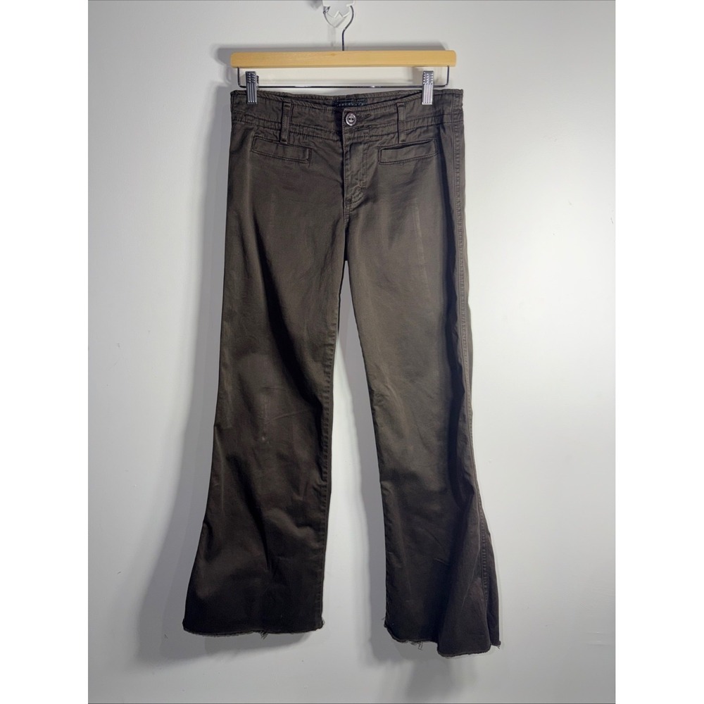 Sanctuary Clothing Womens Pants Size‎ 28 Brown Raw Hem Flare